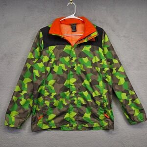 The North Face Windbreaker Jacket Boys XL HyVent Camo‎ Gorpcore Hiking Outdoor